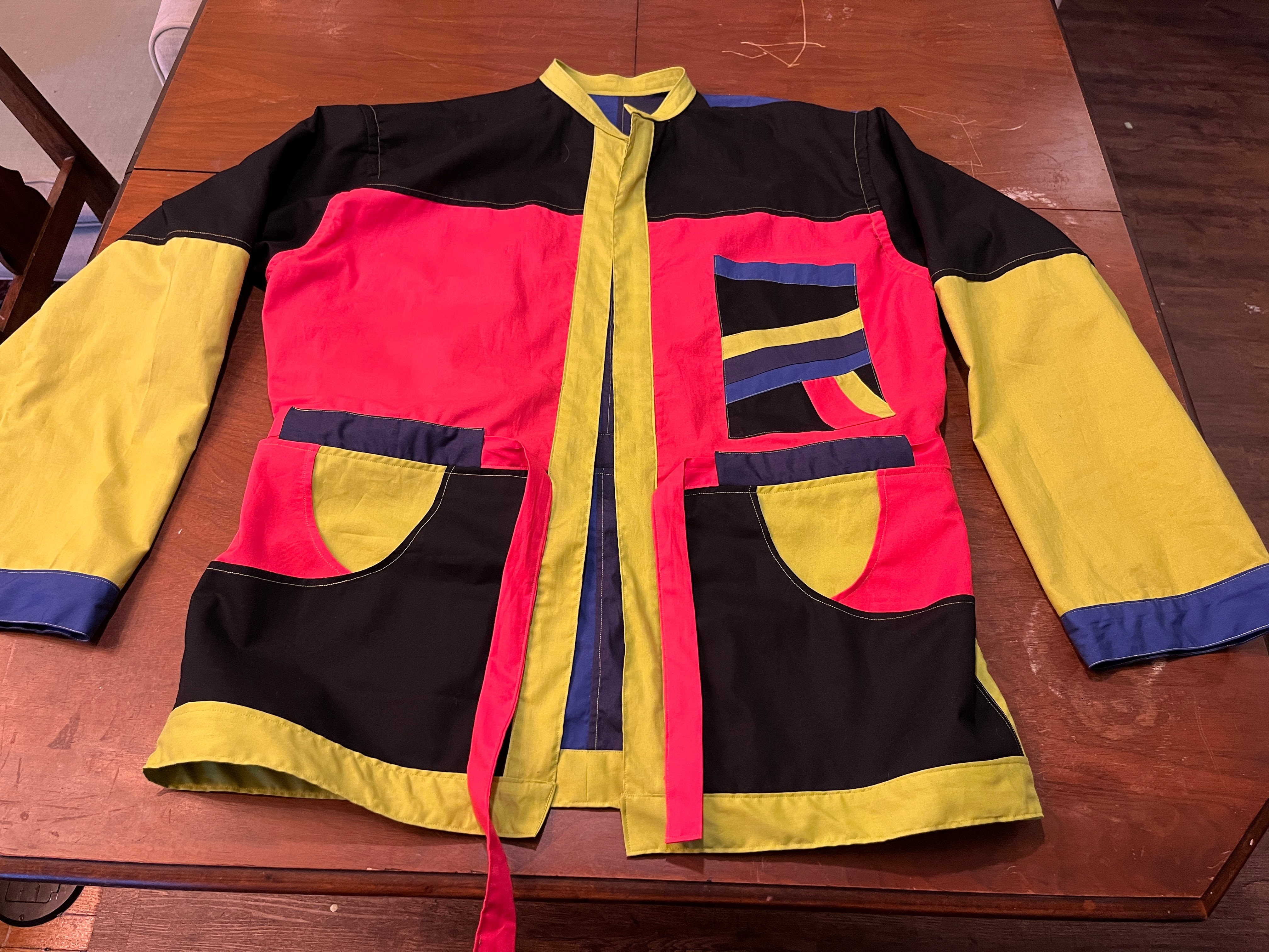 The completed jacket, inside