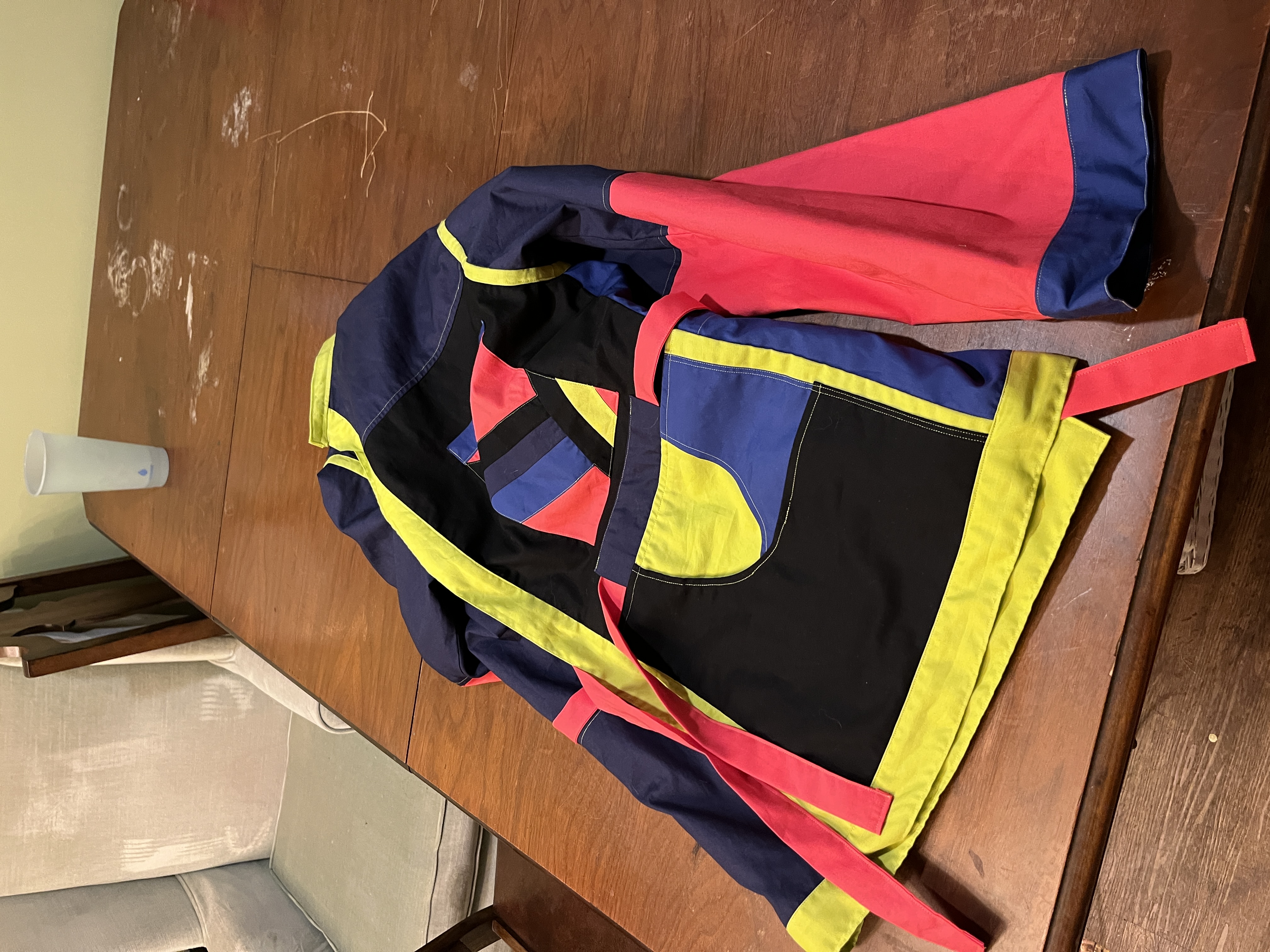 The completed jacket, outside